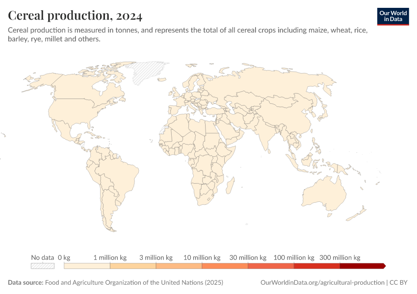 A thumbnail of the "Cereal production" chart