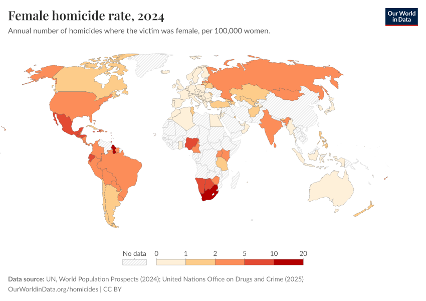 A thumbnail of the "Female homicide rate" chart