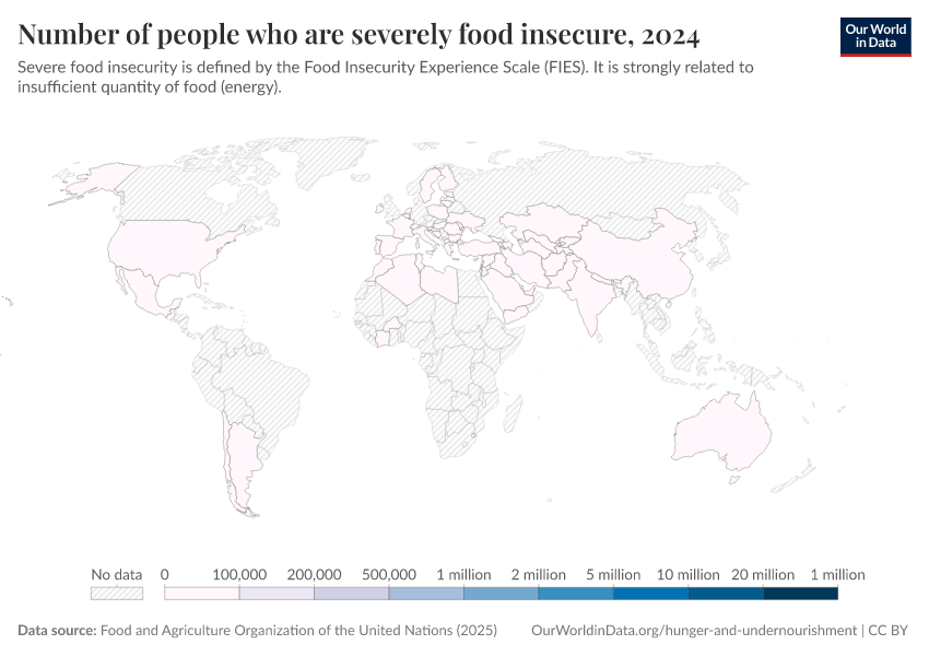 A thumbnail of the "Number of people who are severely food insecure" chart