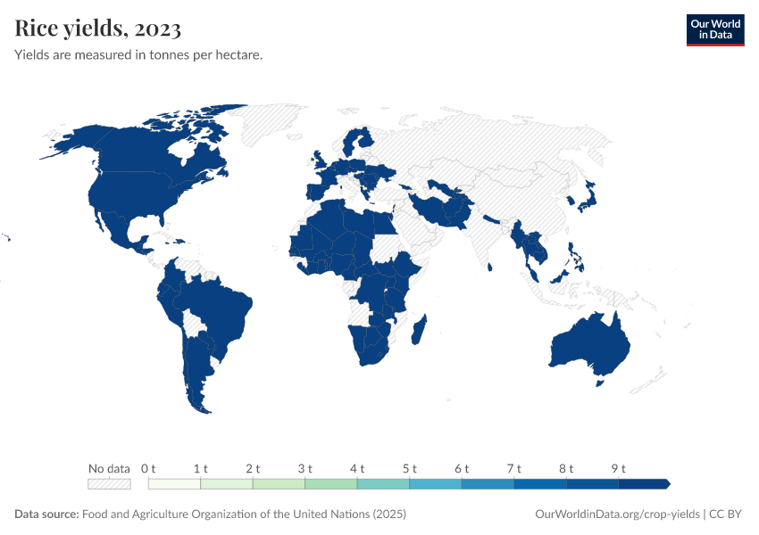 A thumbnail of the "Rice yields" chart