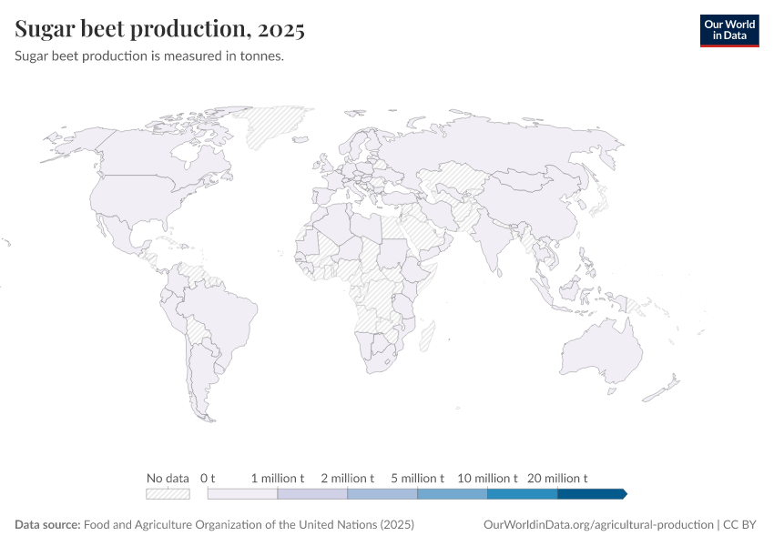 A thumbnail of the "Sugar beet production" chart