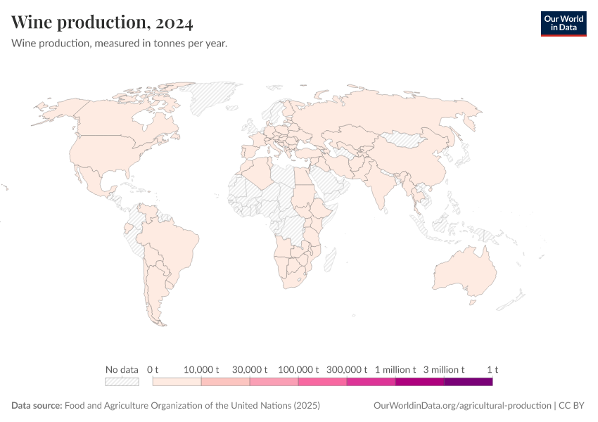 A thumbnail of the "Wine production" chart